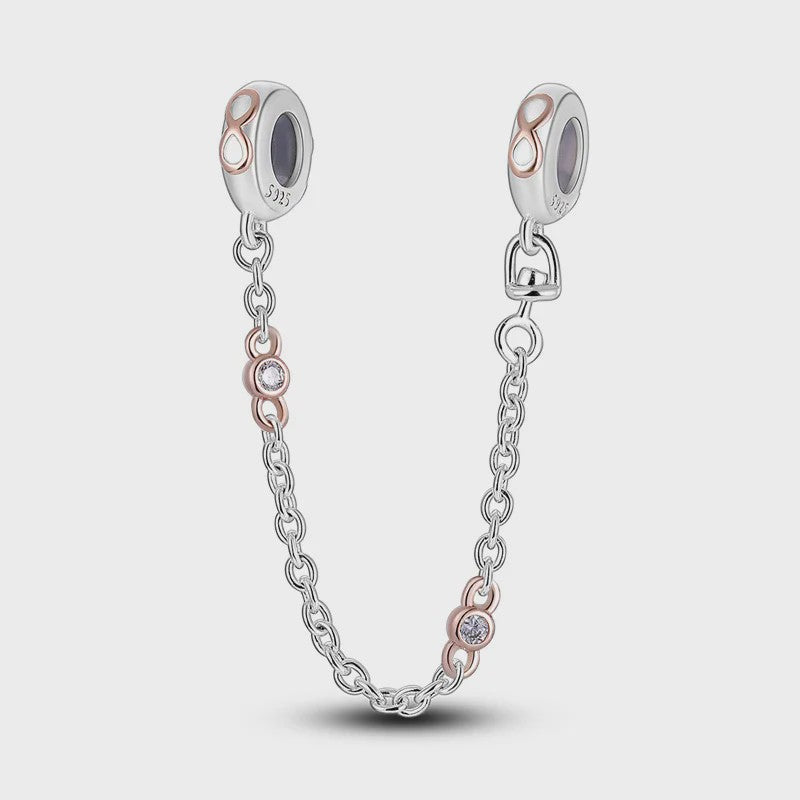 925 Sterling Zilveren Veiligheidsketting Bedel voor Armbanden - Maan, Ster, Vlinder, Hart