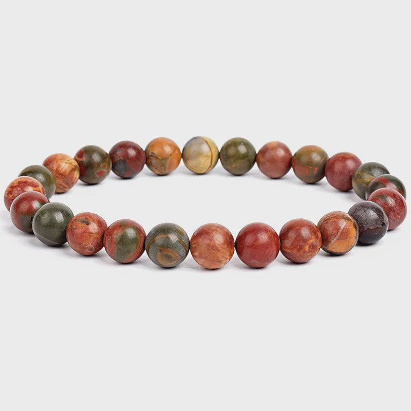 Natuurstenen Kralen Armband - Amethist, Aquamarijn, Jade & meer