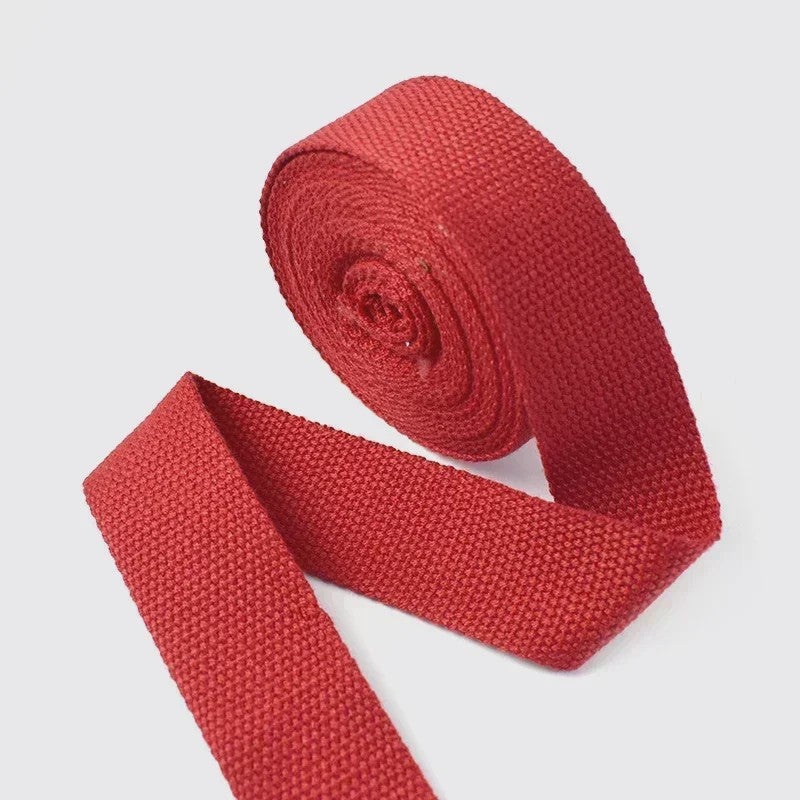 4 Meter Katoenen Band - 1.3mm Dikke Webbing voor Tassen, Riemen & DIY Projecten (20-50mm Breed)