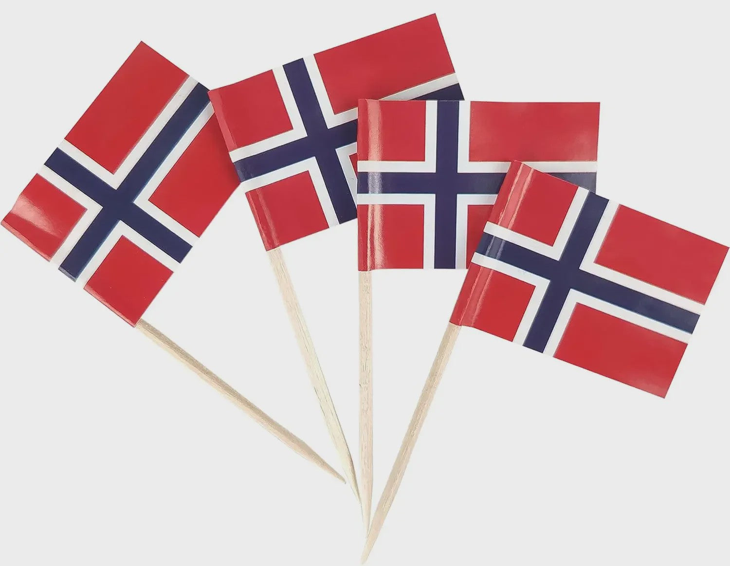 100 Stuks Ierse Vlag Prikkers - Mini Vlaggetjes voor Cupcakes, Hapjes en Cocktails
