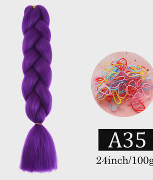 24 Inch Jumbo Braids Haarverlenging - Synthetisch Vlechtkapsel met Ombre Kleuren