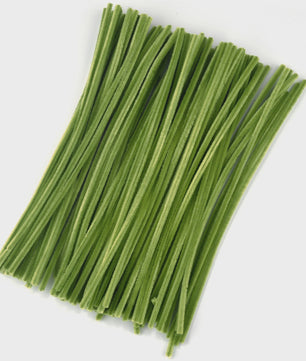 100 Stuks Chenille Stelen - Flexibele Knutseldraad voor Creatieve DIY Projecten