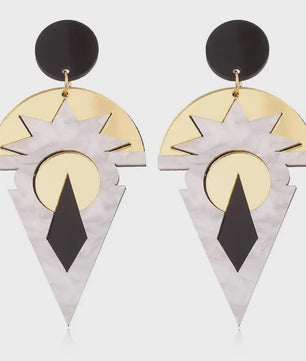 Unieke Acryl Statement Oorbellen - Vrouwen Trendy Party Sieraden