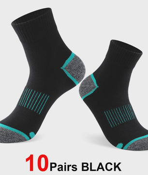 20 Paar Heren Katoenen Sokken - Comfortabel & Ademend - Maat 38-45 - Zwart