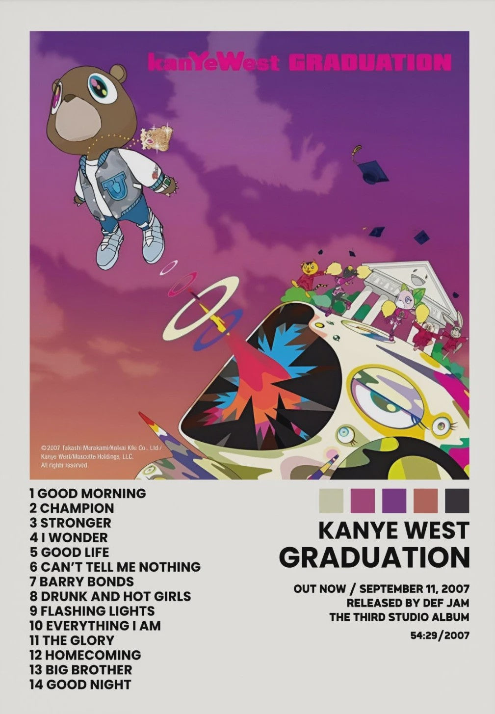 Canvas Poster: Drake & Eminem Album Covers - Hip Hop Wall Art