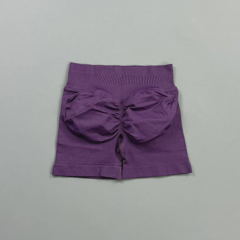 HISTELLO Seamless Biker Shorts Dames - Low Waist Scrunch Butt voor Fitness & Yoga