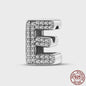 925 Sterling Zilver Letter Bedels A-Z met Zirkonia - Personaliseer je Armband