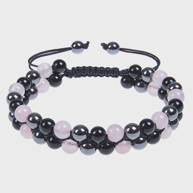7 Chakra Dubbellaags Edelsteen Armband - Yoga, Meditatie & Helende Kristallen