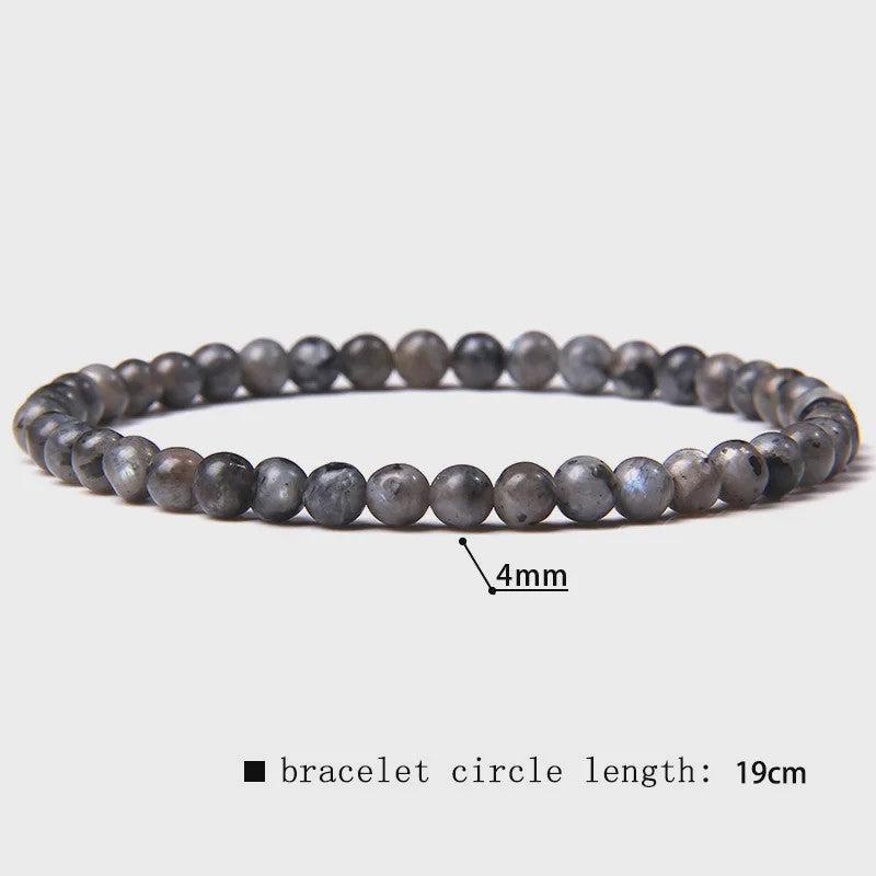 Natuursteen Armband met Kwarts, Kattenoog, Jades & Aquamarijn Kralen - Stretch Bangle voor Dames & Heren