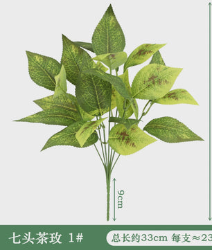 Zijden Schildpadblad Plantenbladeren - Kunstmatige Dieffenbough Decoratie voor Woonkamer