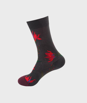 Unisex Katoenen Sokken met Vrolijke Fruit, Dieren & Kunst Prints - Hip Hop & Skateboard Stijl