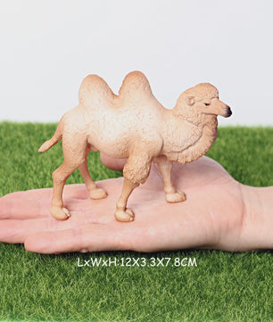 Realistische Alpaca & Kameel Figuren Set - Handgeschilderd, Educatief Speelgoed