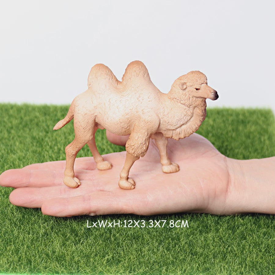 Realistische Alpaca & Kameel Figuren Set - Handgeschilderd, Educatief Speelgoed