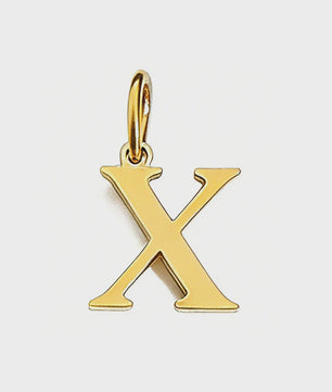 Gouden Initiaal Bedel - Roestvrij Staal - DIY Ketting Bedeltje A-Z