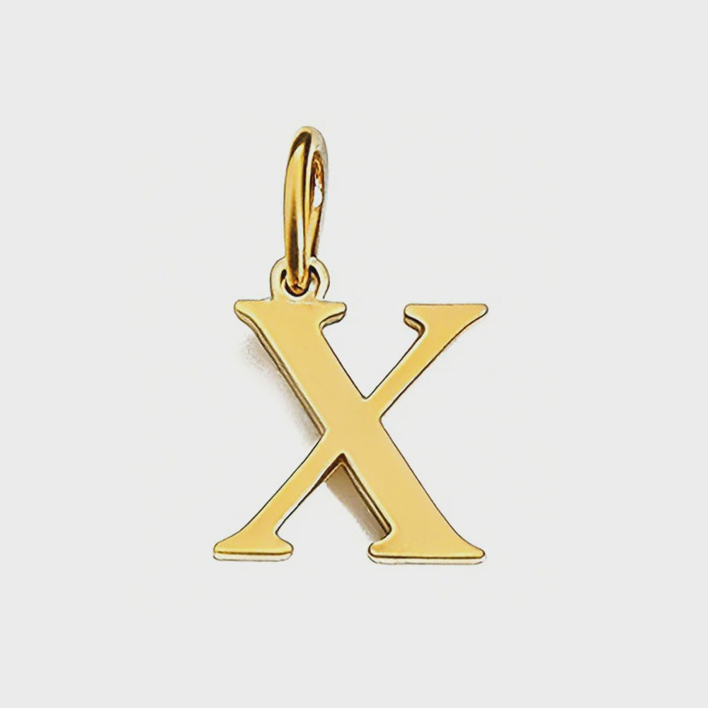 Gouden Initiaal Bedel - Roestvrij Staal - DIY Ketting Bedeltje A-Z