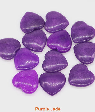 Natuurlijke Hartvormige Kristalstenen (20mm) - Amethist, Edelsteen voor DIY & Decoratie