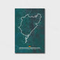 Formule 1 Circuit Poster Canvas - F1 Race Track Kunst Print voor Woonkamer Decoratie