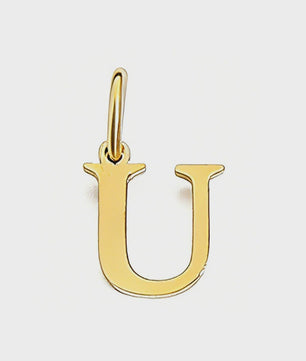 Gouden Initiaal Bedel - Roestvrij Staal - DIY Ketting Bedeltje A-Z