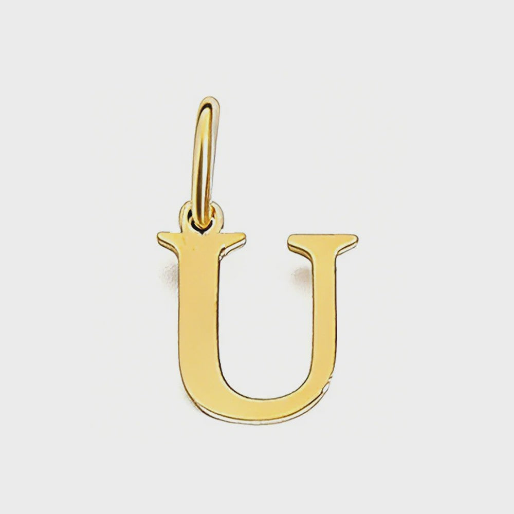 Gouden Initiaal Bedel - Roestvrij Staal - DIY Ketting Bedeltje A-Z