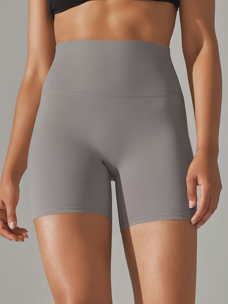 Dames Sportshorts Hoge Taille Squat Proof - Sneldrogend voor Yoga, Fitness & Fietsen