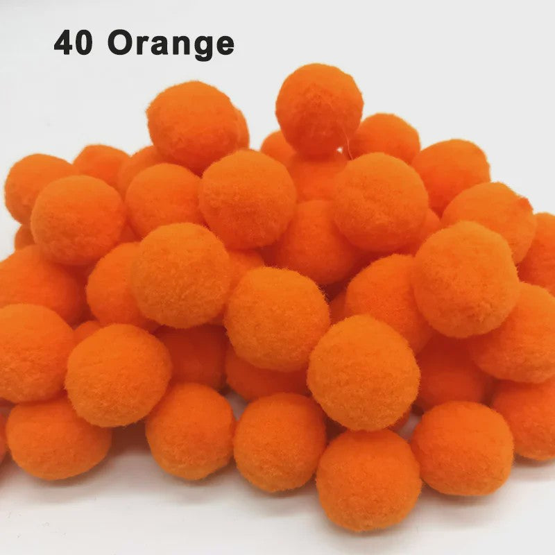Mix van Zachte Pompoms (8-30mm) voor Knutselen, Decoratie & Speelgoed