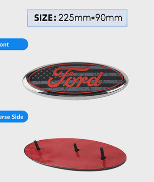 Ford Embleem Stickers - Set van 8 Stuks - Hood, Bonnet & Trunk - Universeel