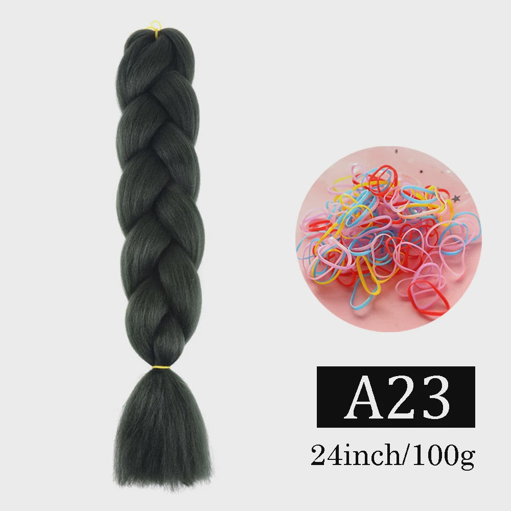 24 Inch Jumbo Braids Haarverlenging - Synthetisch Vlechtkapsel met Ombre Kleuren