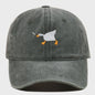 Unieke Geborduurde Baseball Cap met Gans Patroon - Casual Stadsstijl