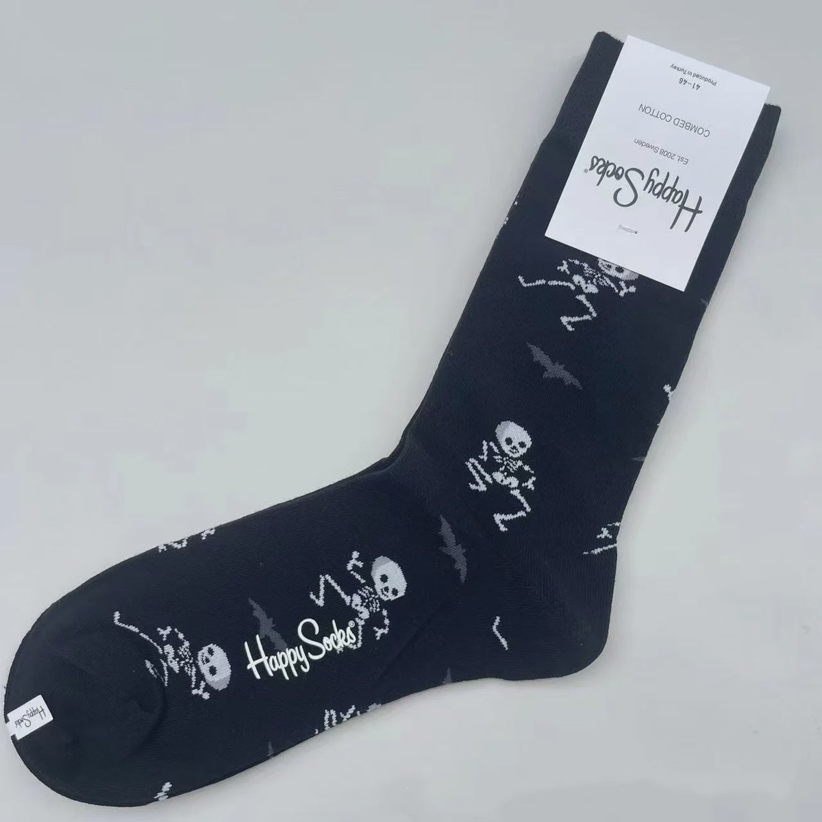 Happy Socks Heren Mid-tube Sokken - Pure Katoen, Klassiek Comfort - Maat 41-46