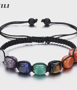 7 Chakra Dubbellaags Edelsteen Armband - Yoga, Meditatie & Helende Kristallen
