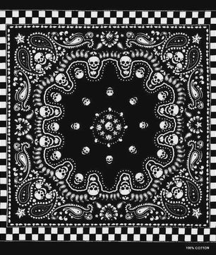 Skull Bandana Katoen - Hip Hop Stijl Hoofddoek & Accessoire