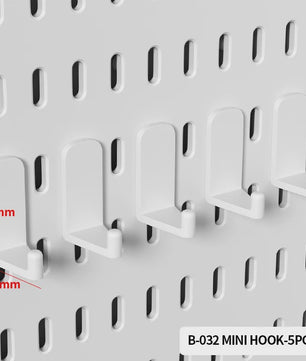 Modulaire Bureau Pegboard Organizer - Wandmontage, Staand & Clip-on