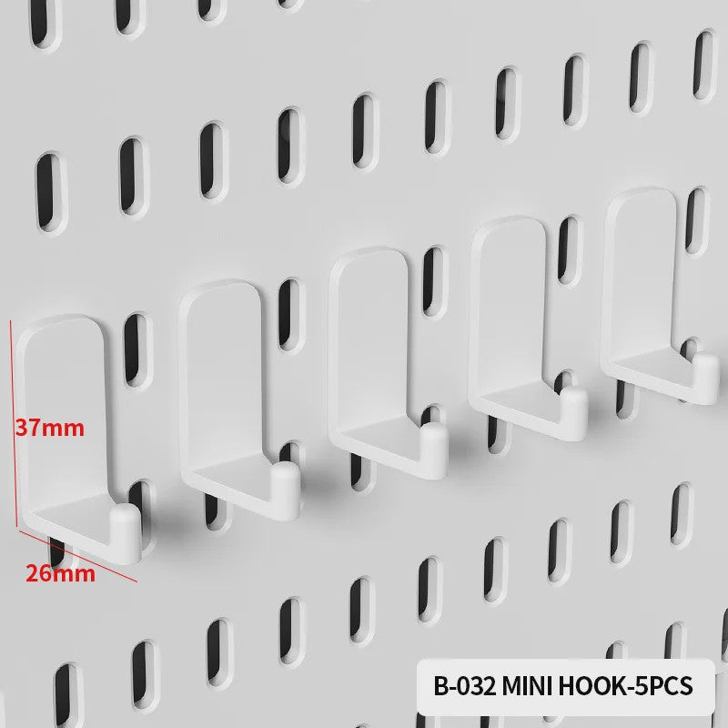 Modulaire Bureau Pegboard Organizer - Wandmontage, Staand & Clip-on