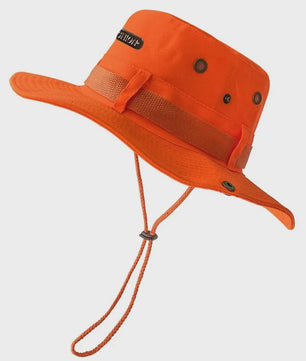 Heren Bucket Hat met Brede Rand - UV Bescherming voor Vissen, Wandelen & Outdoor