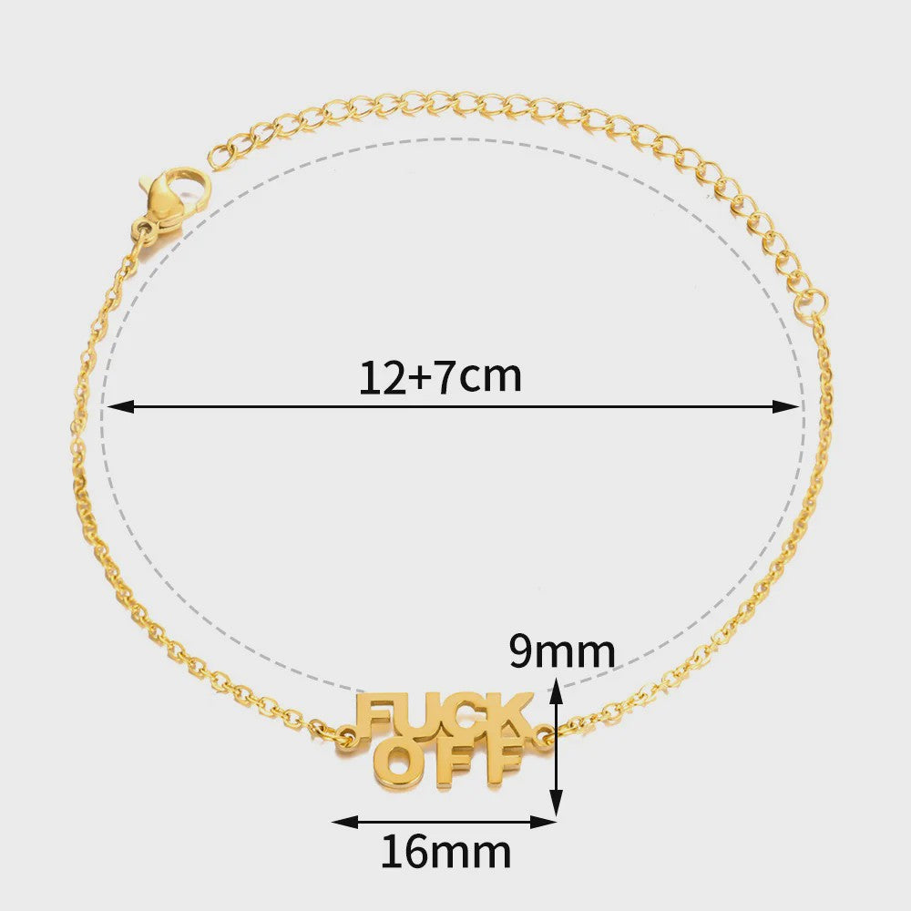 Gouden Anklet met Kralen en Bedels - Roestvrij Staal - Zomerse Strandjuwelen