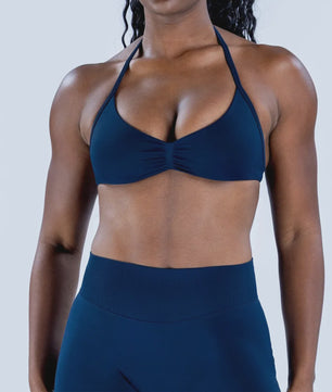 Naadloze Yogaset Dames: Sportbeha met Halternek & High Waist Shorts