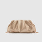 Luxe Plissé Avondtas met Gouden Ketting - Clutch & Schoudertas voor Feestelijke Gelegenheden