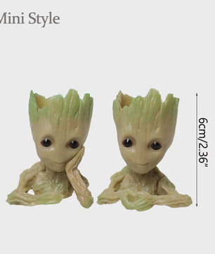 Groot Plantenpot & Decoratief Figuur - Leuke Woondecoratie