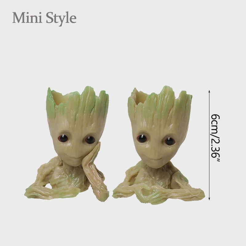 Groot Plantenpot & Decoratief Figuur - Leuke Woondecoratie