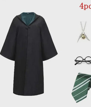 Harry Potter Cosplay Kostuum Set - Volwassenen & Kinderen - Gryffindor & Slytherin