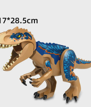 Grote Bouwblok Dinosaurus Speelgoed - Indominus Rex & Tyrannosaurus Rex Modellen