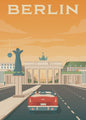 Nordic Canvas Poster: Kleurrijke Reisposters van Europese Steden - Parijs, Nice, Monaco