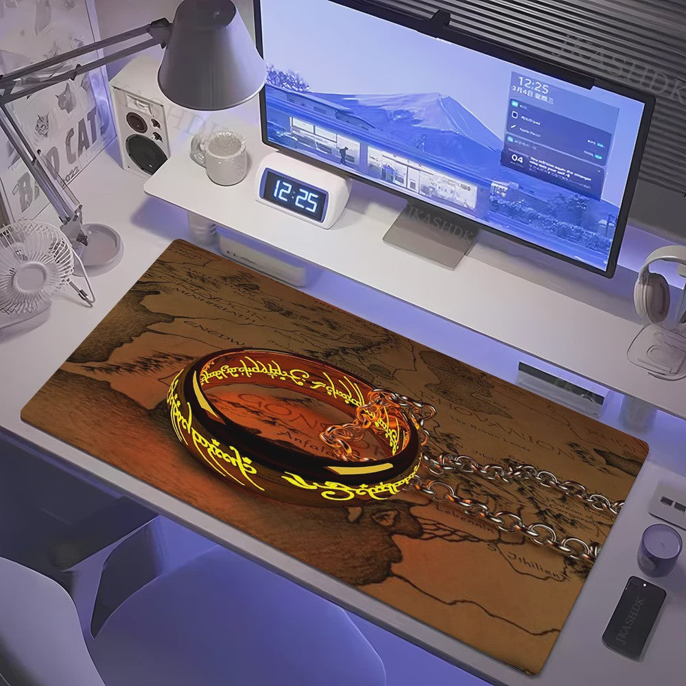 Grote Gaming Muismat XL - Lotrs Film Thema Deskmat voor PC & Bureau