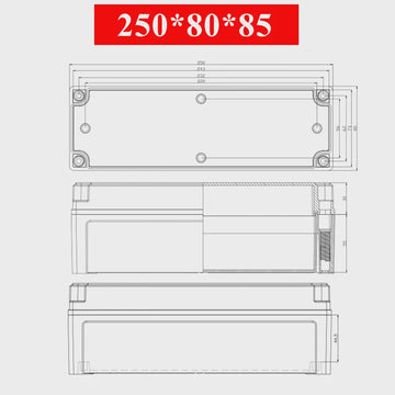 250x80x85mm