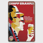 Retro Metal Bier Merk Poster - Decoratie voor Man Cave, Bar & Club