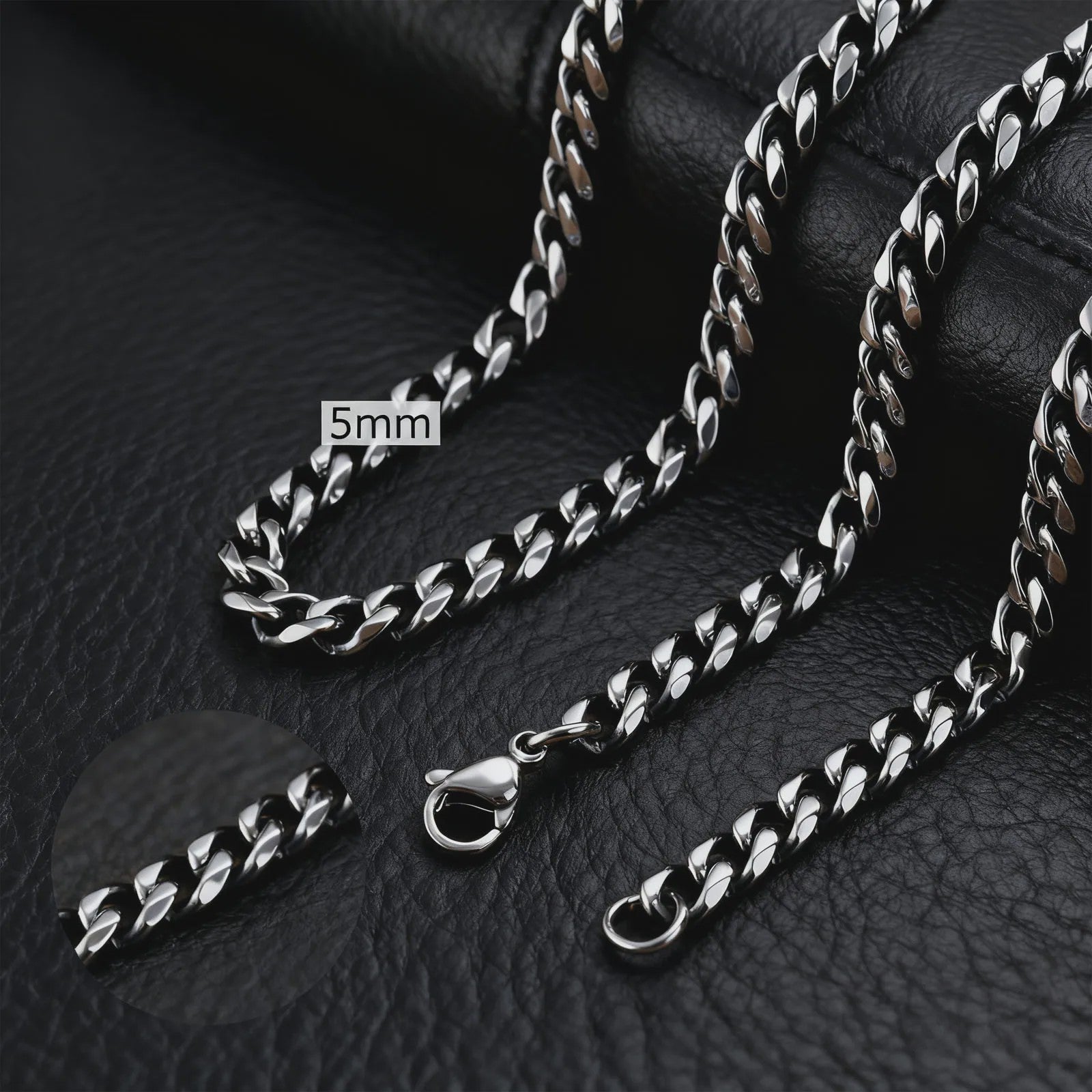 Klassieke Cuban Chain Ketting Heren Dames - Roestvrij Staal (3-11mm)