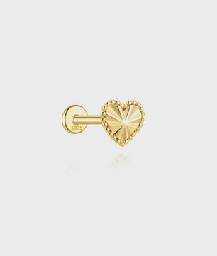 925 Sterling Zilveren Kolibrie Oorbellen Dames - 18K Goudkleurig Platte Achterkant Studs