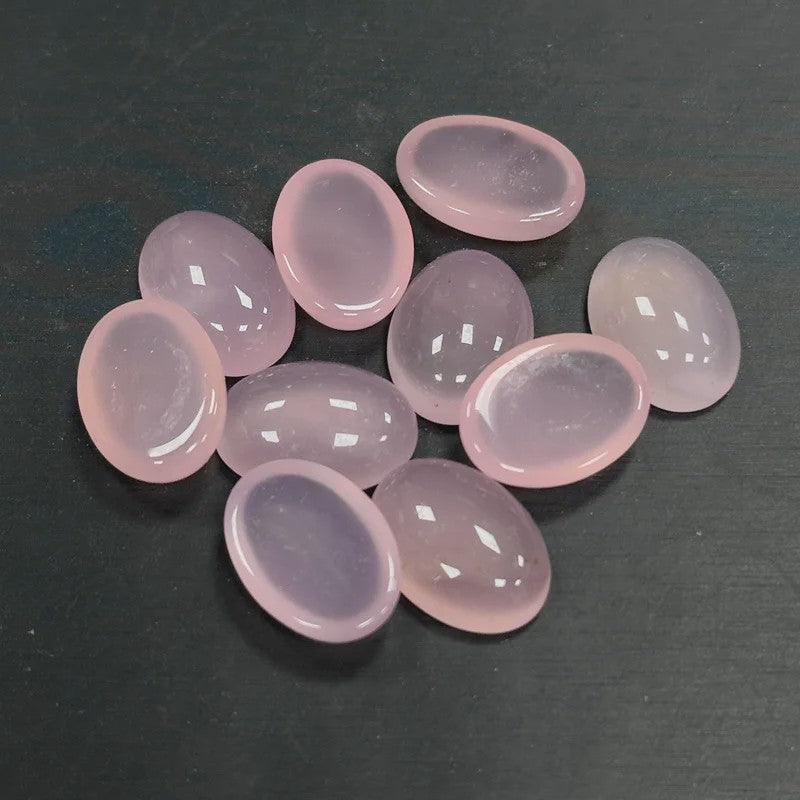 10x Kristal Cabochons Ovaal 13x18mm - Natuurlijke Helende Stenen voor Sieraden Maken
