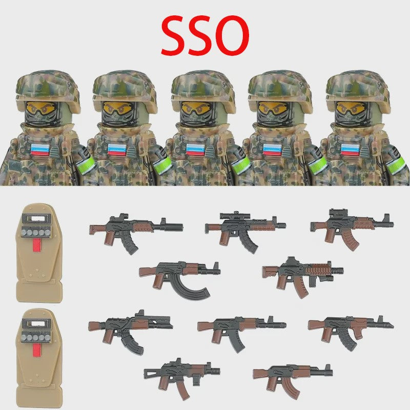 Bouwstenen Militaire Special Forces Commando Figuren met Wapens