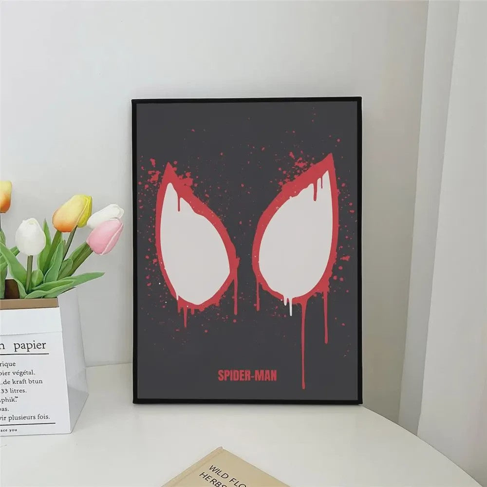 Frameloze Spiderman Poster - Marvel Kunst Print voor Woonkamer, Slaapkamer, Bar
